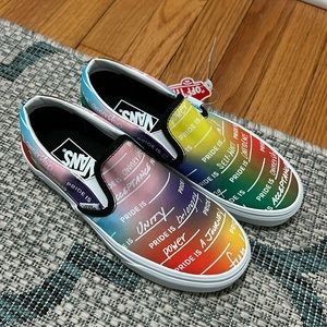 Vans pride slip on shoe brand new never worn